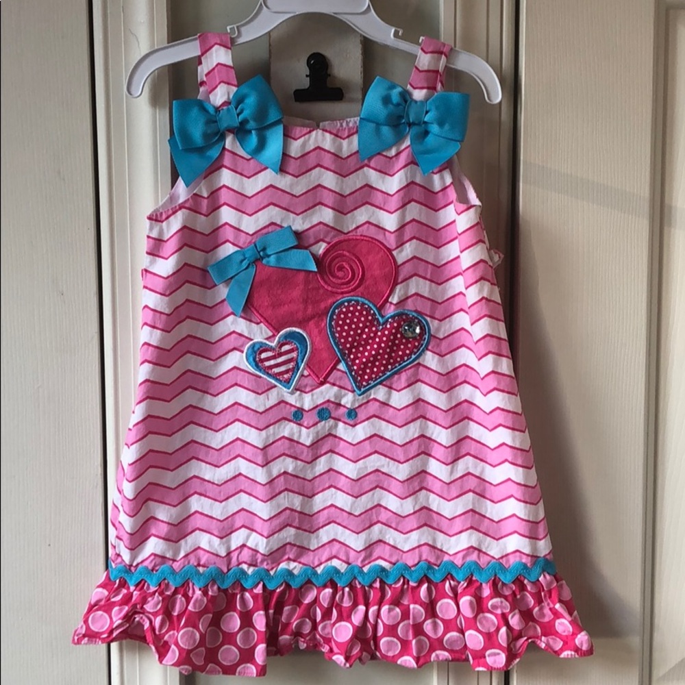 Heart valentine pink dress